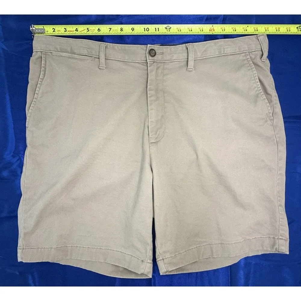 Nautica Flex Men's 40 Classic Fit Shorts Chino 40 Khaki Tan - 8